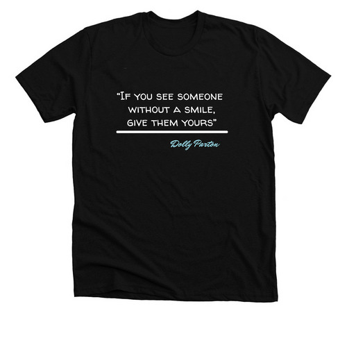 Dolly Quote of the day!, a Solid Black Blend Premium Unisex Tee