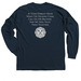 The Goose, a Navy Classic Long Sleeve Tee (back-view)