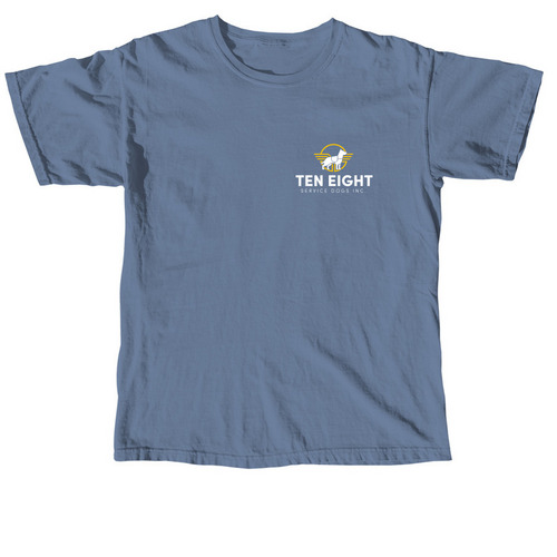 Ten Eight Service Dog Apparel, a Blue Jean Comfort Colors Unisex Tee