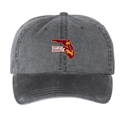Hats, a Black Printed Pigment Dye Baseball Cap