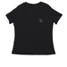BHE Apparel 2, a Black Women's Relaxed V-Neck Tee