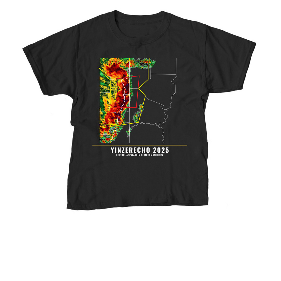 Yinzerecho 2025, a Black Youth Unisex Tee