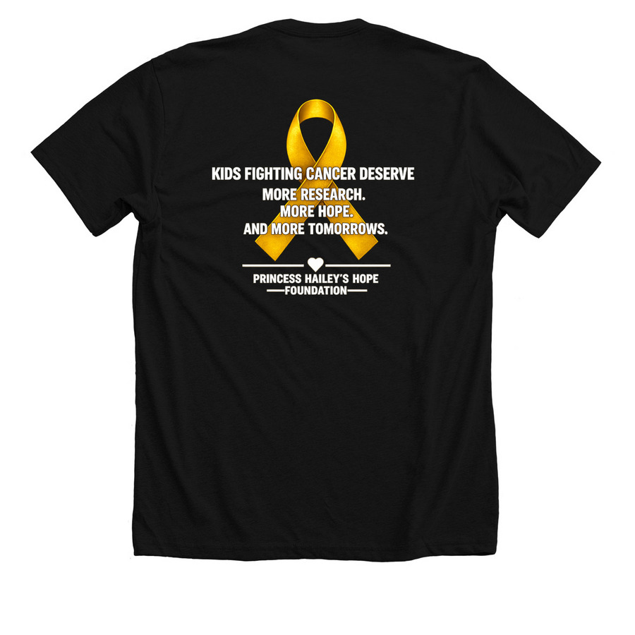 My Hero Needed a Cure, a Solid Black Blend Premium Unisex Tee (back-view)