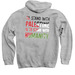 VJP Classic Logo Sweatshirts, a Sport Grey Pullover Hoodie (back-view)