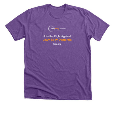 LBDA Tee, a Heather Team Purple Premium Unisex Tee