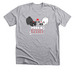 TPPR Pugs & Kisses for dark backgrounds, a Athletic Heather Premium Unisex Tee