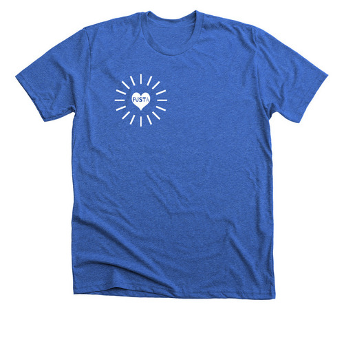 PJSTA Radiant Heart&nbsp;, a Heather True Royal Premium Unisex Tee