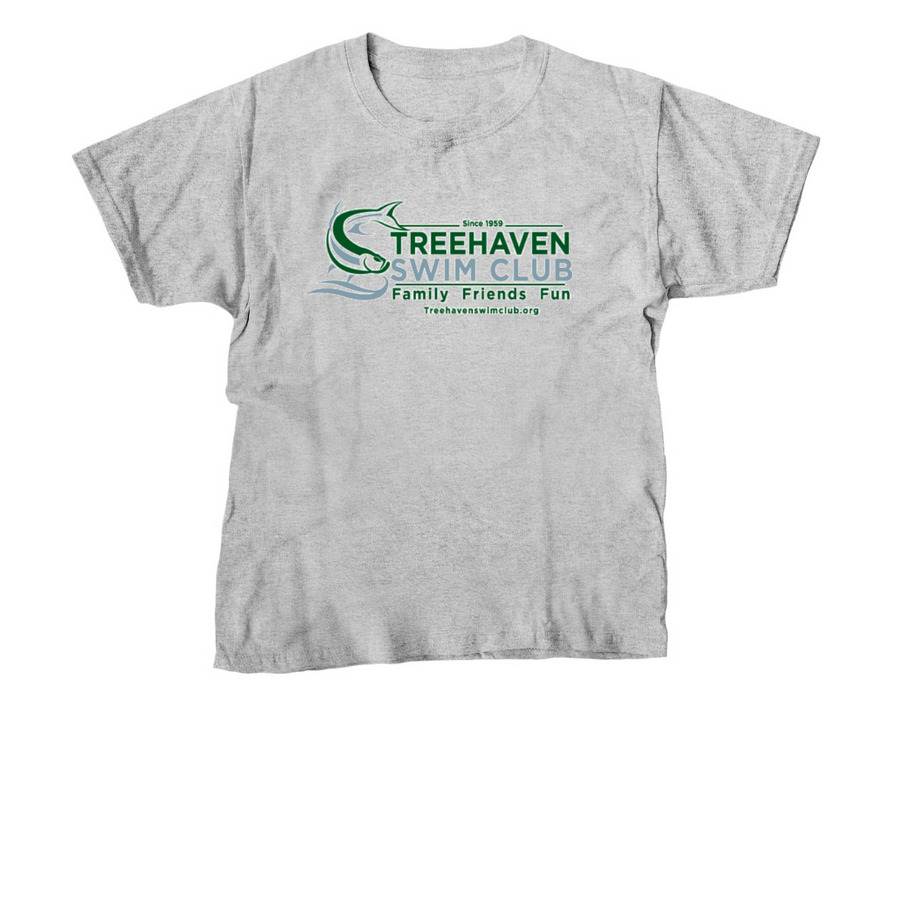 Treehaven Tees, a Sport Grey Youth Unisex Tee