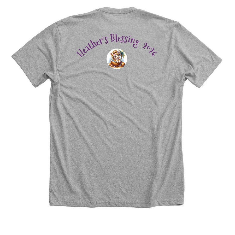 Making Strides Against Breast Cancer&nbsp;, a Athletic Heather Premium Unisex Tee (back-view)
