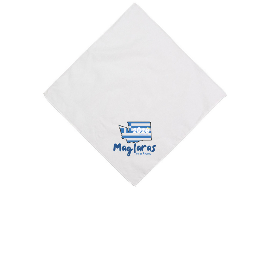 Maglaras Bandana, a White Cotton Bandana