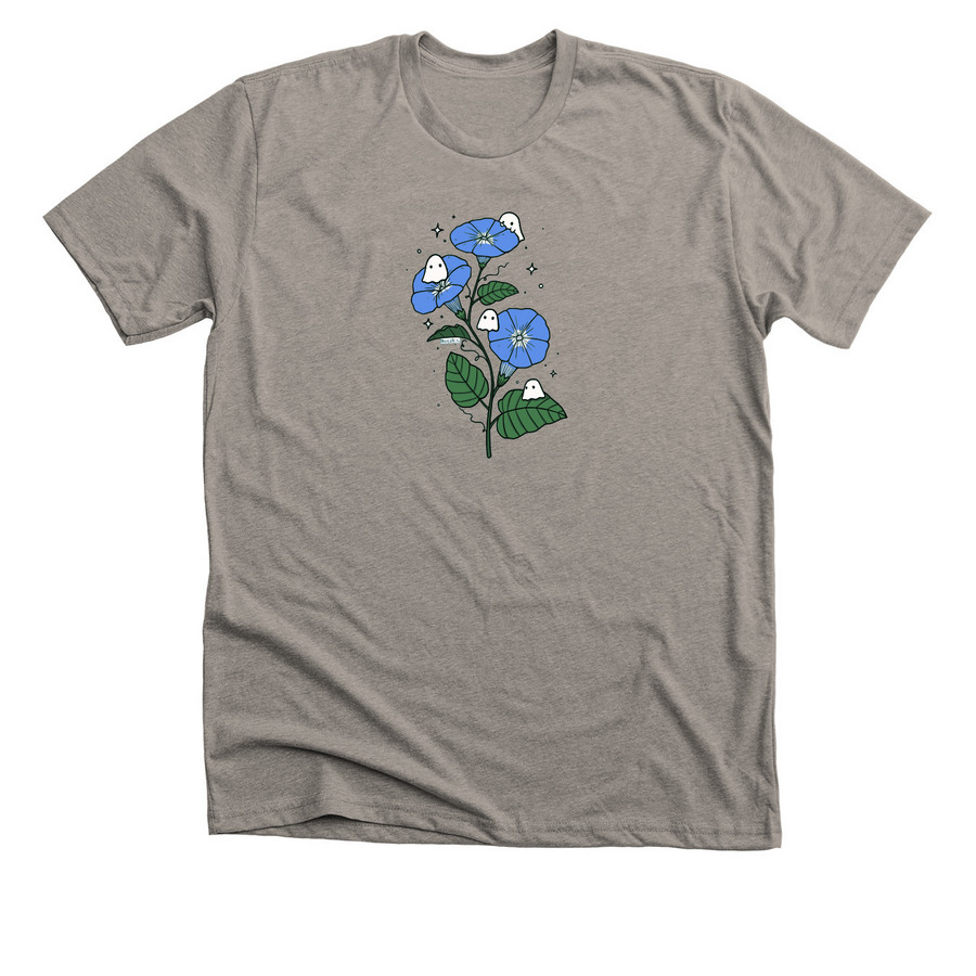 Morning glory spooky birth flower, a Heather Stone Premium Unisex Tee