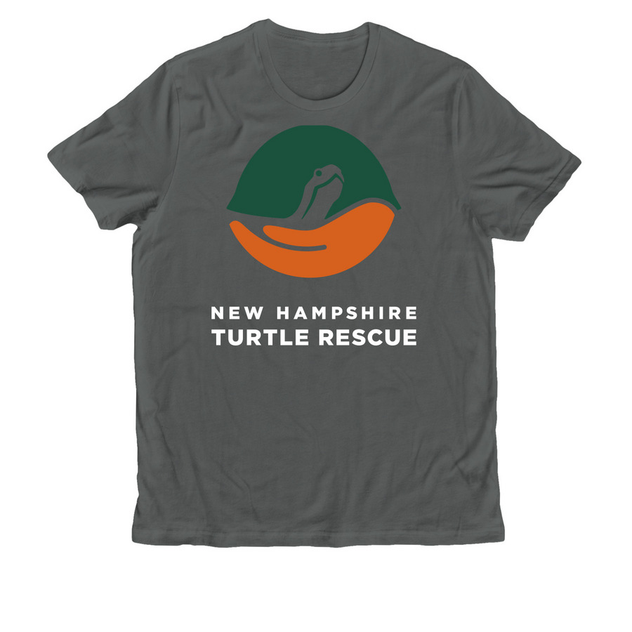 New Hampshire Turtle Rescue Logo Shirt, a Terrain Grey Allmade Organic Cotton Unisex Tee