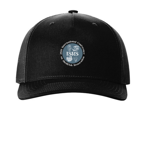 ICSR 2026 trucker hats&nbsp;, a Black Printed Five-Panel Trucker Cap