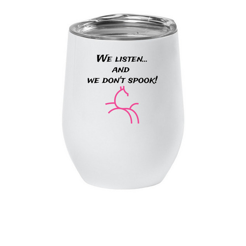 We listen..., a White Insulated Wine Cup
