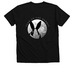 Year of the Rabbit: 2-Sided, a Solid Black Blend Premium V-Neck Tee (back-view)