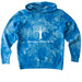 The Rand Edition Extended Youth Collection, a Aqua Blue Youth Tie Dye Pullover Hoodie