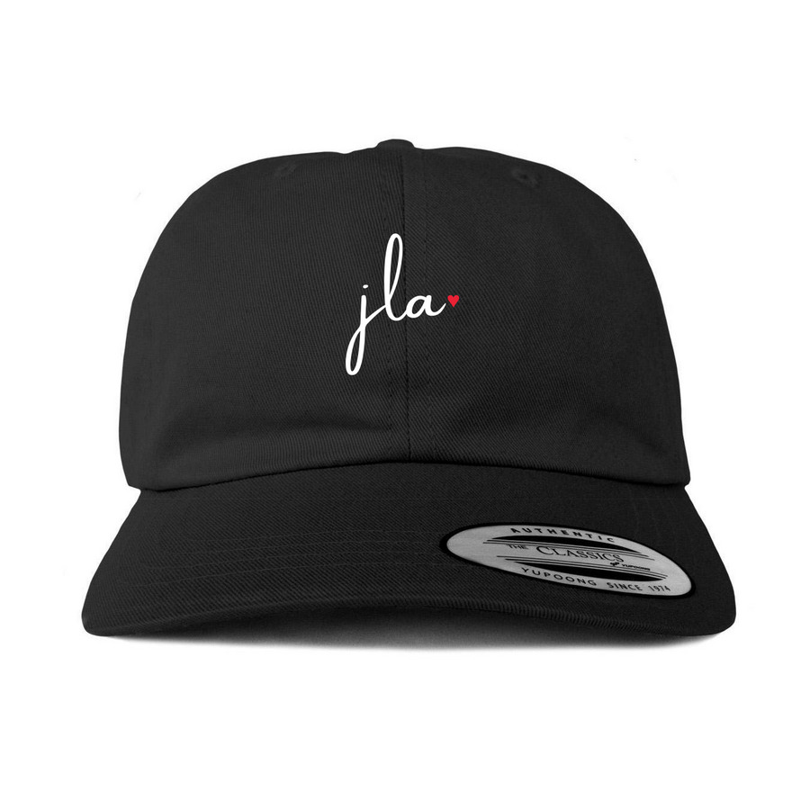 JLA Love Hat, a Black Printed Classic Baseball Cap