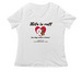 Life is Ruff Logo Shirts, a White Women's Relaxed V-Neck Tee