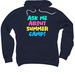 Ask Me About Summer Camp - Adult in Bold, a Navy Premium Pullover Hoodie