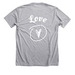 &nbsp;Love Tee&nbsp;, a Athletic Heather Premium Unisex Tee (back-view)