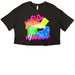 All Sunshine and Rainbows&nbsp;, a Black Women?s Cropped Cotton Tee