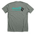 Fuel Shirts, a Deep Heather Premium Unisex Tee (back-view)