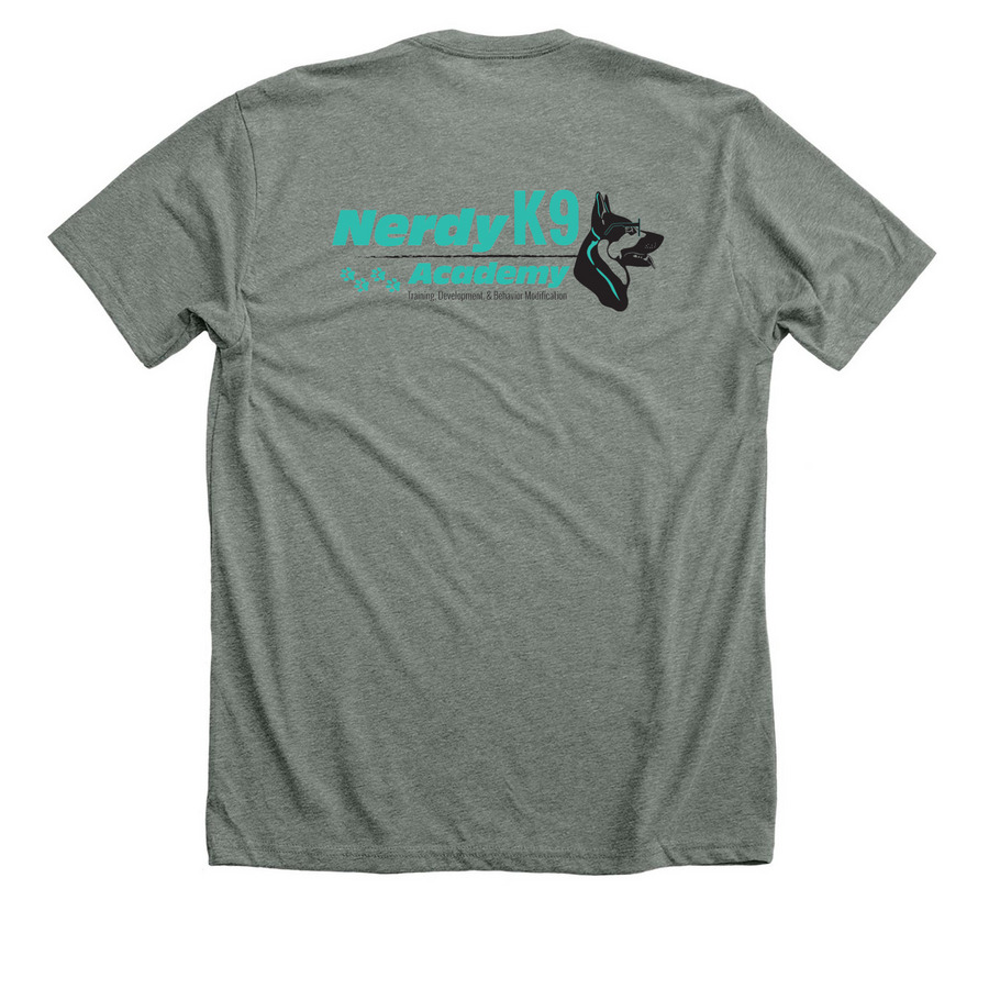 Fuel Shirts, a Deep Heather Premium Unisex Tee (back-view)