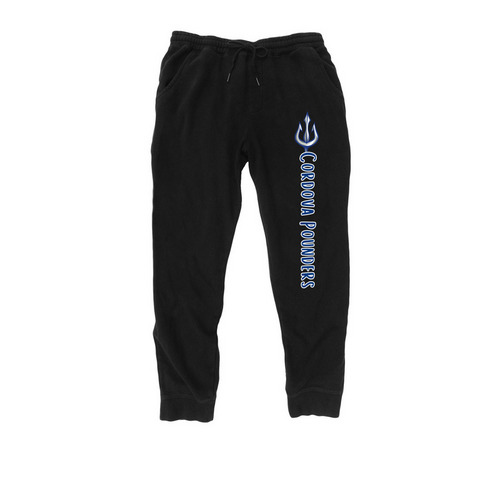 Trident Pants, a Black Midweight Fleece Joggers