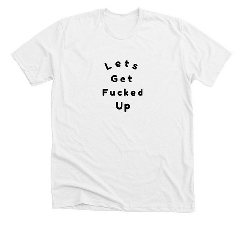 Fucked up, a Solid White Blend Premium Unisex Tee