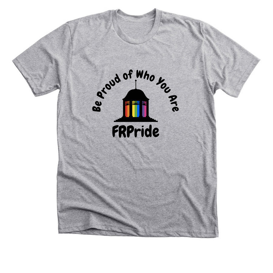 Support Front Royal Pride 2025!, a Athletic Heather Premium Unisex Tee