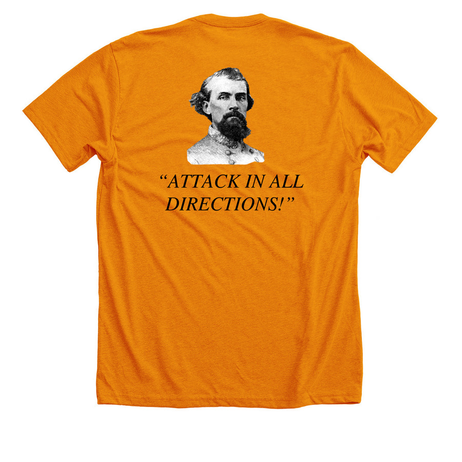 NBF&nbsp;, a Heather Orange Premium Unisex Tee (back-view)