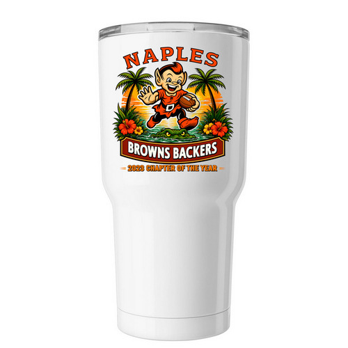 Happy Elf Tumbler, a White Insulated Tumbler