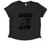 Light color Shirt, a Deep Black Allmade Eco Triblend Women?s Scoop Neck Tee