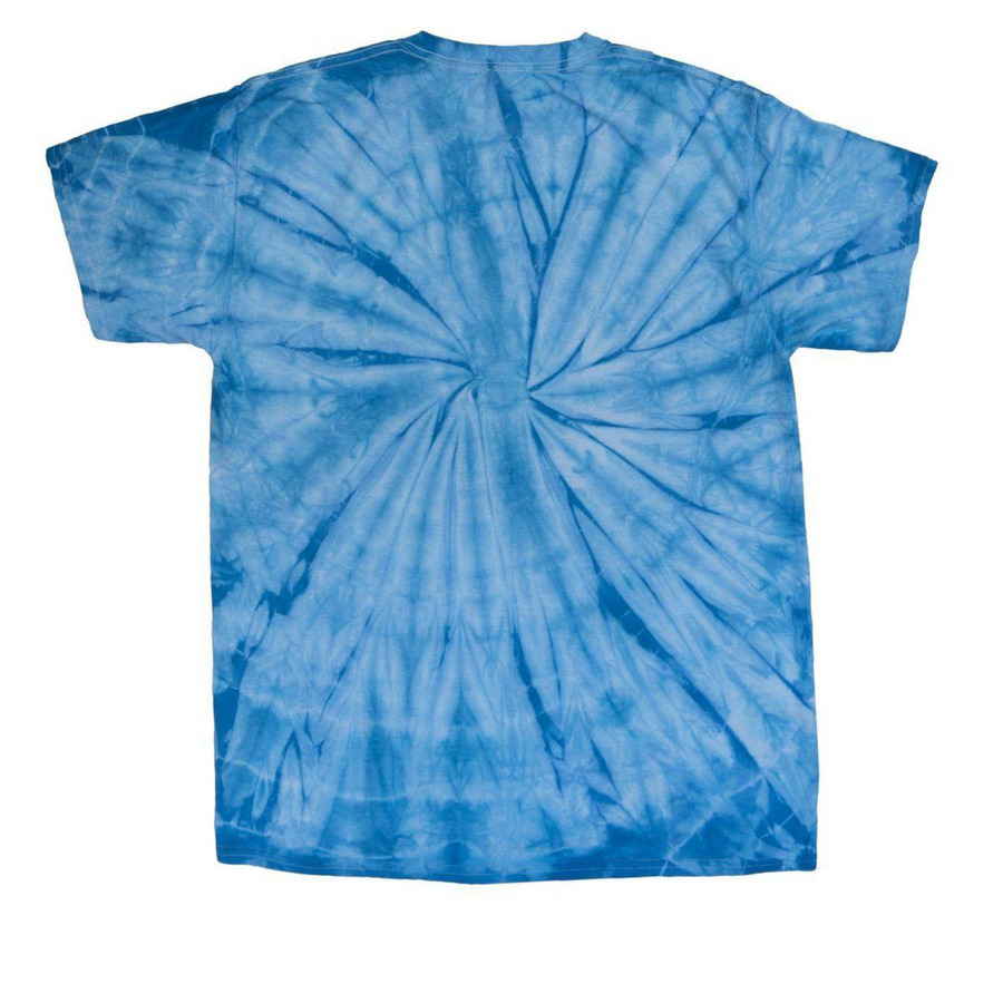 Grateful Alive: Type 1 Diabetes (T1D), a Baby Blue Classic Tie Dye Tee (back-view)