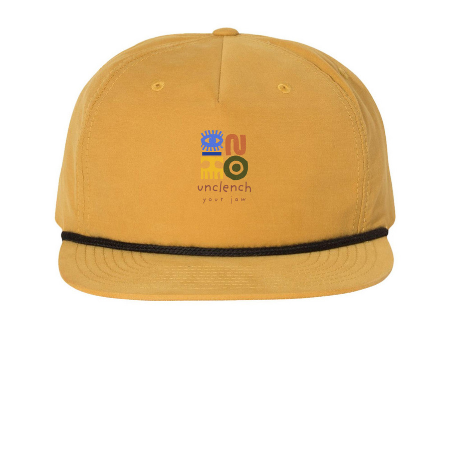 UYJ CROWN, a Biscuit/ Black Printed Umpqua Snapback Cap
