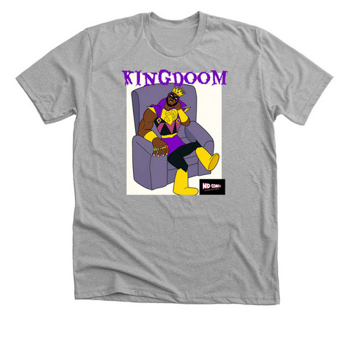 Kingdoom&nbsp; T shirts comic book fundraiser&nbsp;, a Athletic Heather Premium Unisex Tee