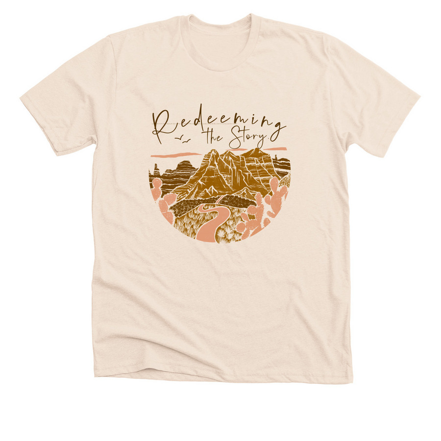 REDEEMING THE STORY, a Heather Soft Cream Premium Unisex Tee