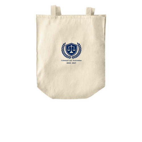 Criminal Law Association Tote, a Natural Over-the-Shoulder Shopping Tote Bag