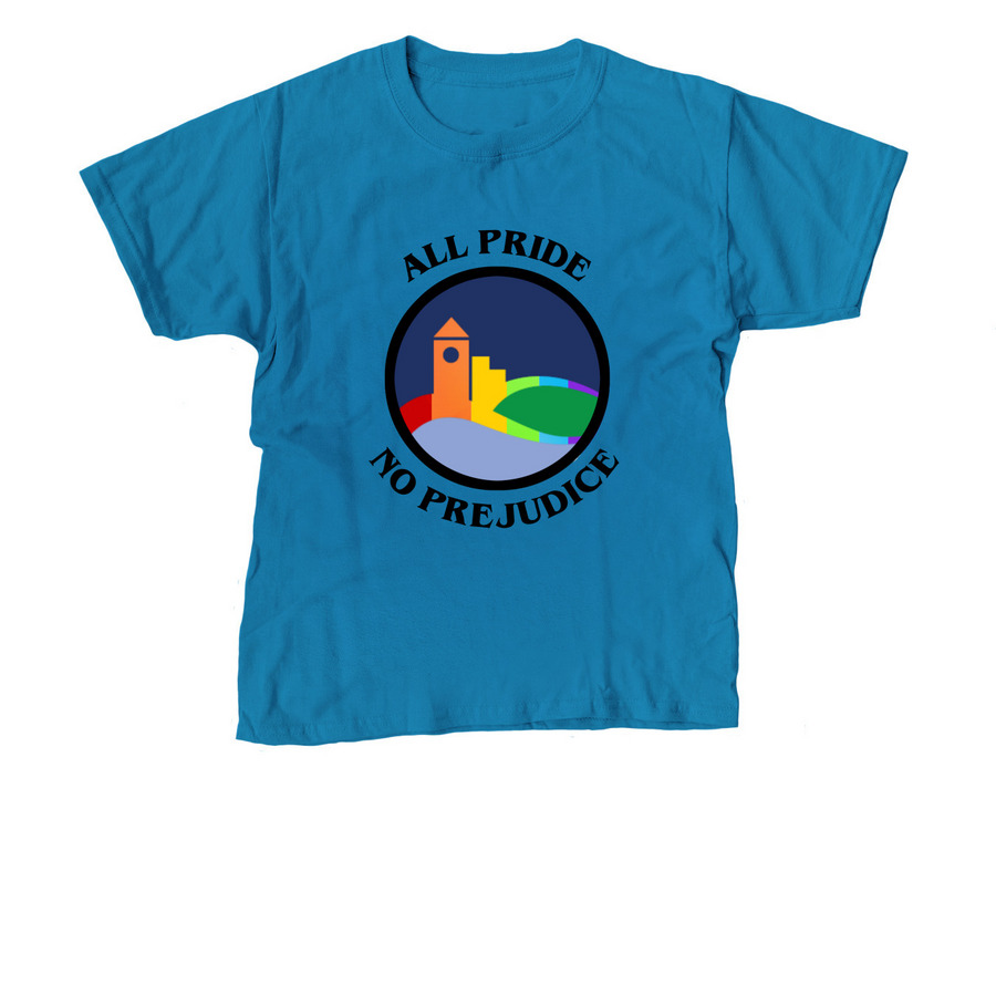 Pride 25, a Sapphire Youth Unisex Tee
