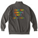 Get Jam Movin' to SMILE, a Pepper Comfort Colors Quarter Zip Pullover (back-view)