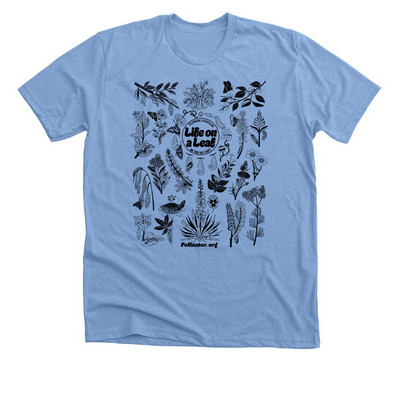 Pollinator Week 2026 Light Color Shirts, a Heather Carolina Blue Premium Unisex Tee