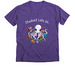 SLT shirts, a Purple Rush Premium V-Neck Tee