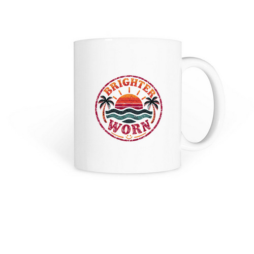 Brighter Worn Mug, a White Coffee Mug