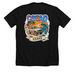 COTAD MERCH - MIAMI VICE, a Solid Black Blend Premium Unisex Tee (back-view)