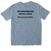 Sophie?s Circle Special Ops, a Stone Blue Softstyle Cotton Tee (back-view)