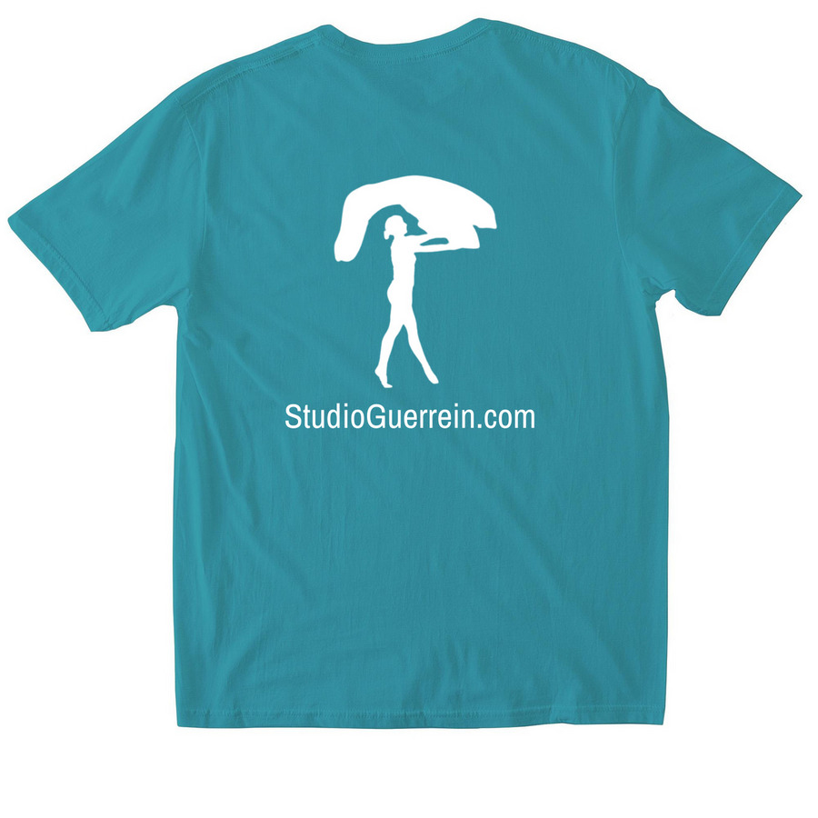 Feel the Vibe Top, a Jade Dome Softstyle Cotton Tee (back-view)