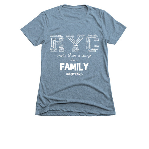40th year camp shirt, a Indigo Women's Slim Fit Tee