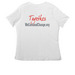 We Can Lead Change shirts, a White Women's Relaxed V-Neck Tee (back-view)