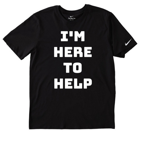 EVENT VOLUNTEER SHIRT, a Black Nike Dri-FIT Jersey Blend Performance Tee
