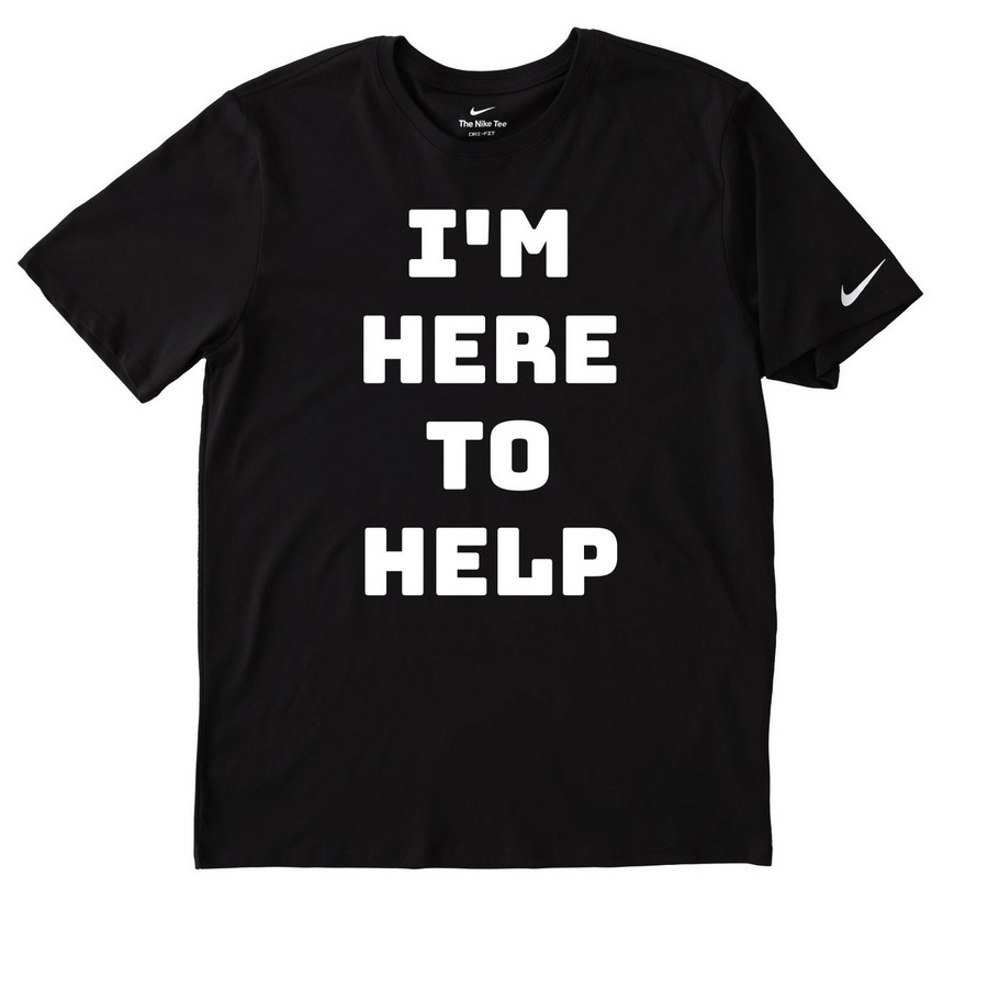 EVENT VOLUNTEER SHIRT, a Black Nike Dri-FIT Jersey Blend Performance Tee